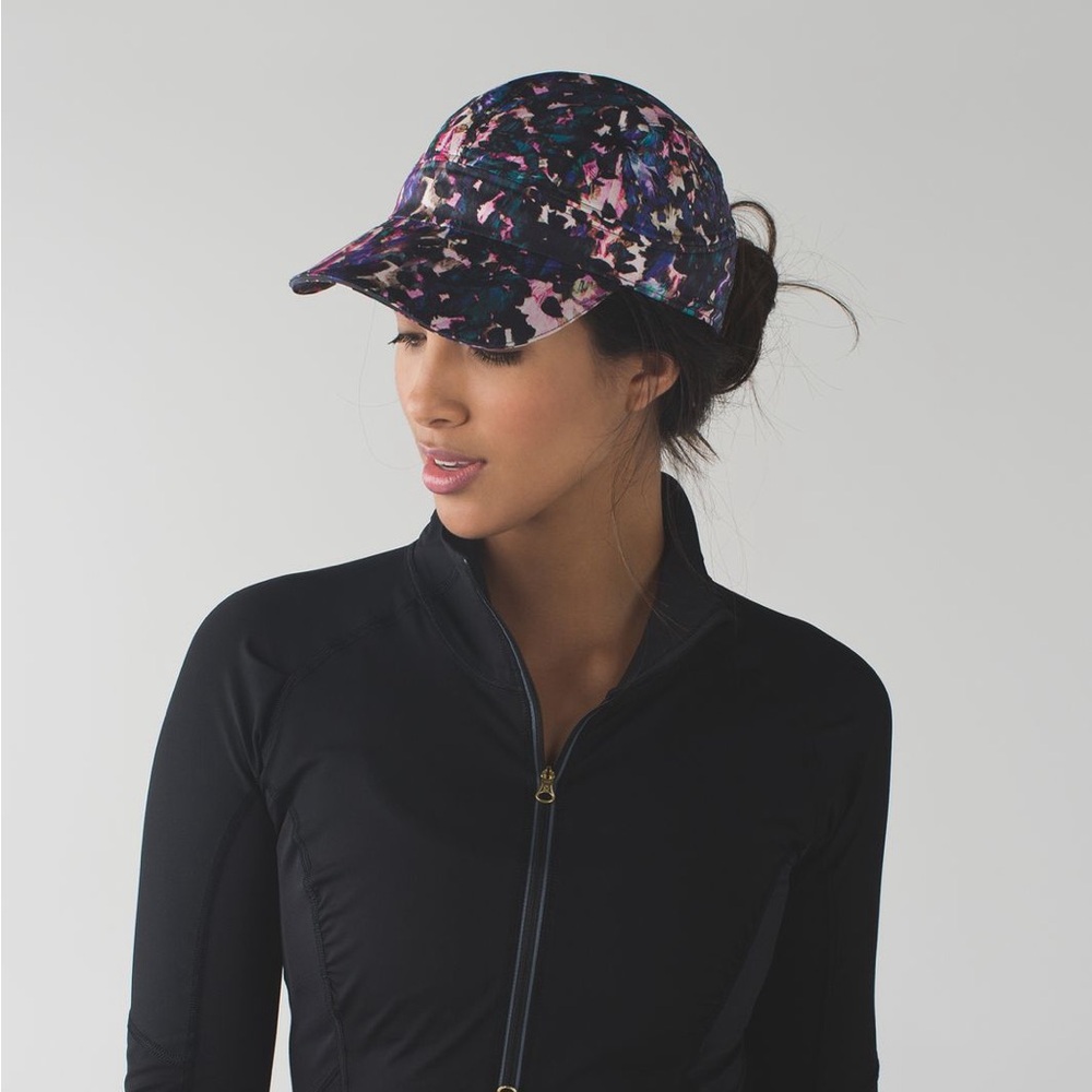 Lululemon multicolor “race to win” running baseball hat